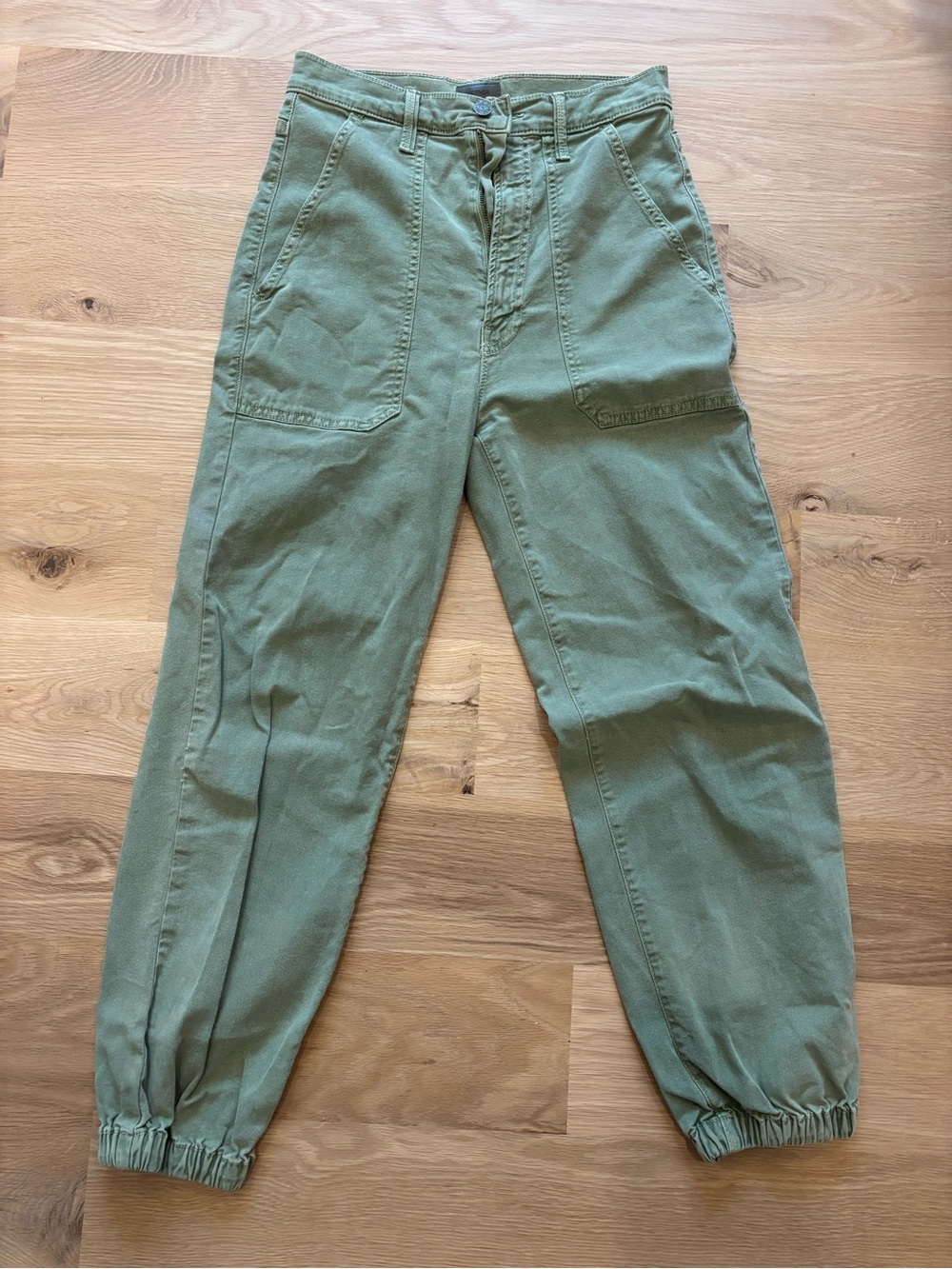 MOTHER The Wrapper Patch Springy Ankle pant size 28 in army green